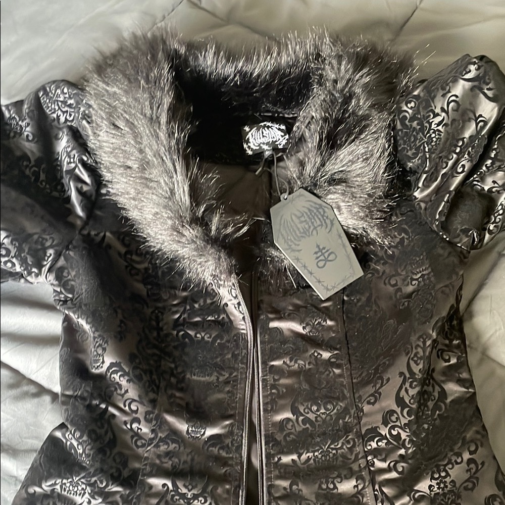 Killstar Black Rose Brocade Jacket, NEW and No Longer in Production